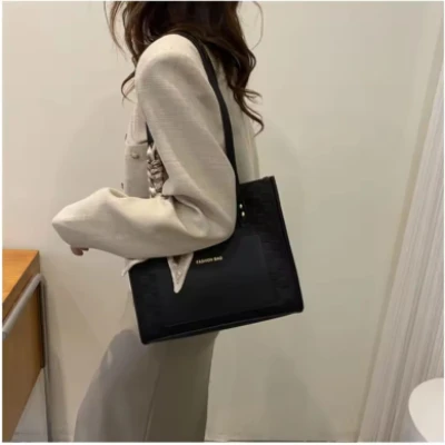 PU Leather Tote Bag Casual Gentle Shoulder Bag