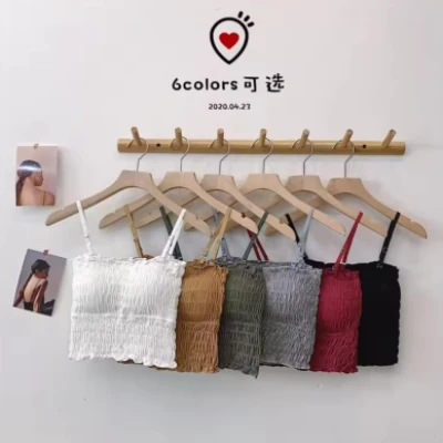 Tank Top Slim Tube Sleeveless Cropped Vest for Women secondary