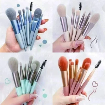 8PCS Makeup Brushes Set Eye Shadow Foundation Women Cosmetic Brush