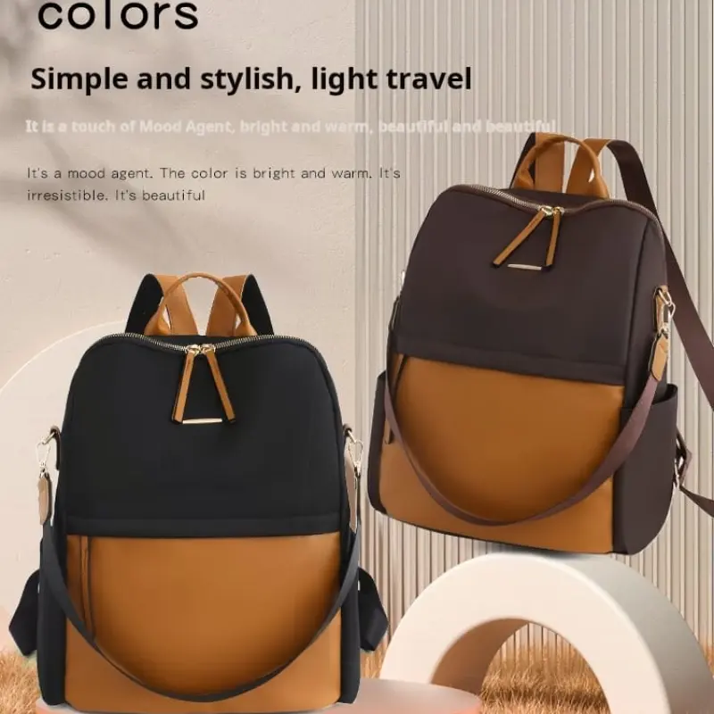 Waterproof Nylon Back Pack Women Business Laptop Backpacks Ladies Bagpack Travel Rucksack Large Capacity School Bag for Girls