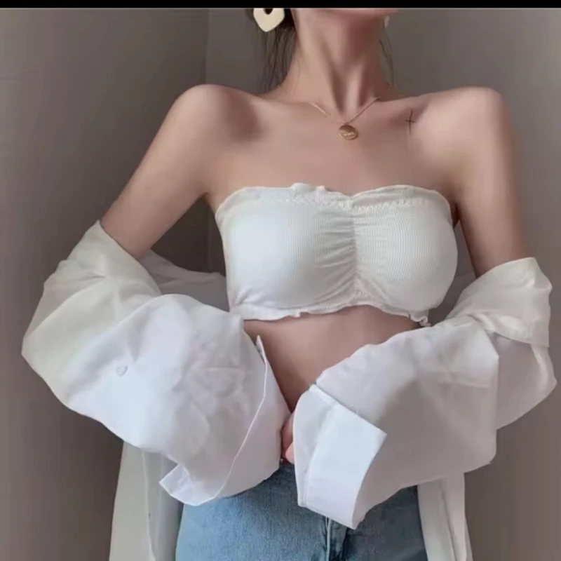 Strapless Women Tube Tops Bandeau Bra Sexy Lingerie