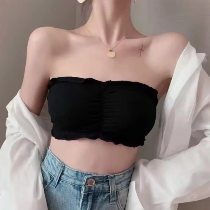 Strapless Women Tube Tops Bandeau Bra Sexy Lingerie