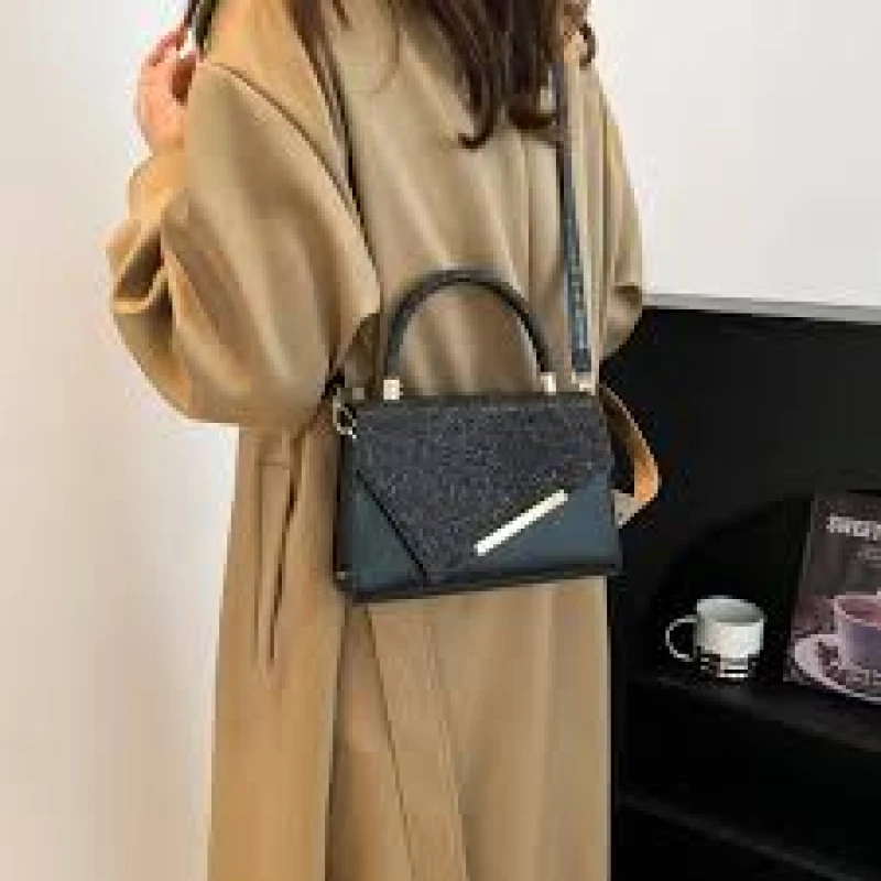 Women'S Synthetic Crossbody Bag - Elegant Small Square Purse Bags