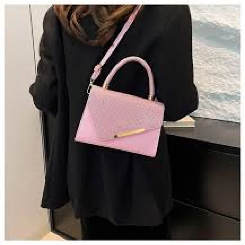 Women'S Synthetic Crossbody Bag - Elegant Small Square Purse Bags